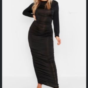 Plus Ruched Side Maxi Dress
